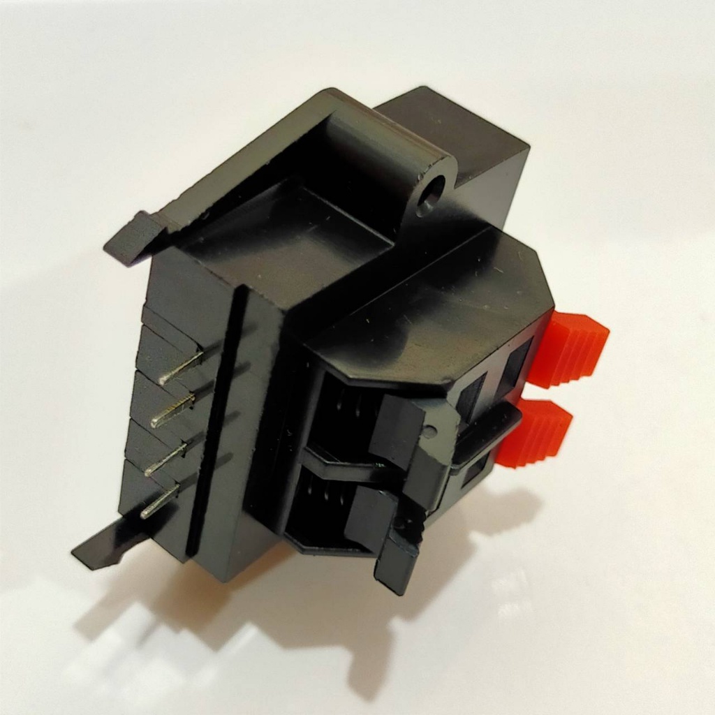 ขั้วต่อลําโพง แท็บลำโพง เครื่องเสียง ลําโพง Speaker Terminal Box Push in Jack Spring Load #STB-SL04 (4P) (1 ตัว)