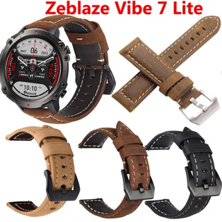 สายนาฬิกาข้อมือ หนังวัวแท้ ปลดเร็ว 20 มม. 22 มม. อุปกรณ์เสริม สําหรับ Zeblaze Vibe 7 Lite Pro