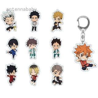 Ab อะนิเมะ Haikyuu การ์ตูนอะคริลิคพวงกุญแจกระเป๋าจี้พวงกุญแจ