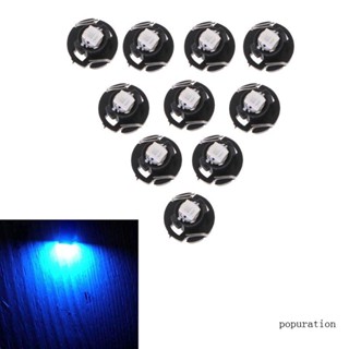 Pop เกจแดชบอร์ดรถยนต์ T3 T4 2 T4 7 5050 1 SMD 12V LED 10 ชิ้น