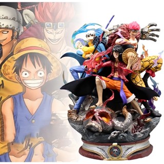 โมเดลฟิกเกอร์ Pvc อนิเมะ One Piece Luffy Kid Law Worst Generation ขนาด 40 ซม. ของเล่นสะสม สําหรับเด็ก