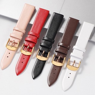 สายนาฬิกาข้อมือ สายหนังจระเข้ สีชมพู สีแดง ขนาด 10 มม. - 22 มม. สําหรับ DW Daniel Wellington