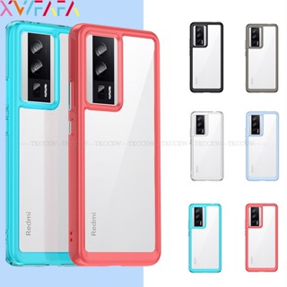 เคสโทรศัพท์มือถือแบบใส กันกระแทก ปิดด้านหลัง สีแคนดี้ สําหรับ Redmi K60 K50 K40 Pro K60e 12C 10C A1 A2