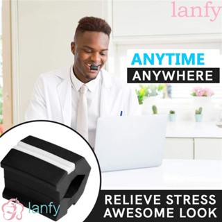 Lanfy ลูกบอลซิลิโคน เกรดอาหาร ลดคาง แบบพกพา สําหรับฝึกเคี้ยวใบหน้า