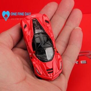 โมเดลรถยนต์ Ferrari Mustang 1:64 อัลลอย ขนาด 3X1 สีเหลือง สีดํา ของเล่นสําหรับเด็ก