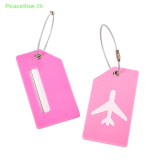 Peacellow ป้ายแท็กกระเป๋าเดินทาง PVC แบบนิ่ม อุปกรณ์เสริม สําหรับเดินทาง 1 แพ็ค