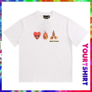 เสื้อยืดแขนสั้น คอกลม ผ้าฝ้าย พิมพ์ลายกราฟฟิค Love Flame พลัสไซซ์ สไตล์เกาหลี วินเทจ แนวสตรีท สําหรับผู้ชาย และผู้หญิง