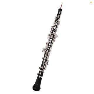 Tosw) เครื่องเป่าลมไม้ Oboe C Key กึ่งอัตโนมัติ ชุบเงิน พร้อมถุงมือหนัง ขนาดเล็ก สําหรับทําความสะอาด