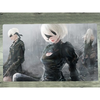 Yugioh Playmat NieR Automata YoRHa Type B 2B Duel Custom TCG CCG แผ่นรองเมาส์เกมมิ่ง