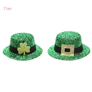 Time St Patrick Day กิ๊บติดผม สีเขียว สไตล์ไอริช สําหรับปาร์ตี้