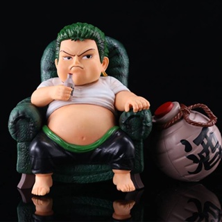 Yyds โมเดลฟิกเกอร์ One Piece Fat Roronoa Zoro ของเล่น ของขวัญ สําหรับตกแต่งบ้าน เก็บสะสม