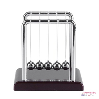 เด็กนักเรียนแกว่งลูกตุ้มพลาสติก Early Development ของเล่นโต๊ะการศึกษา Newton Cradle Steel Balance ลูกบอลฟิสิกส์ [N/8]