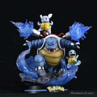 โมเดลฟิกเกอร์ Pokemon Yusanjia Water Series GK Water Arrow Turtle แบบเรืองแสง สําหรับตกแต่ง