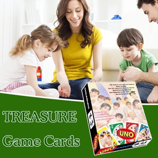 Treasure การ์ดเกม Uno ลายดาว คุณภาพสูง สไตล์เกาหลี สําหรับเกมกระดาน 2-9 F2O7
