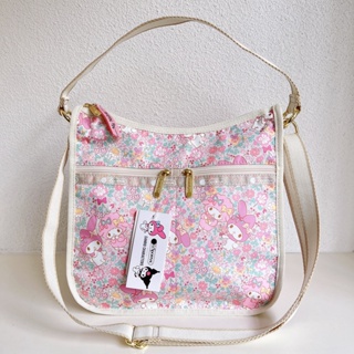 Lesportsac กระเป๋าถือ กระเป๋าสะพายไหล่ ทรงโท้ท พิมพ์ลาย กันน้ํา แฟชั่น 2764