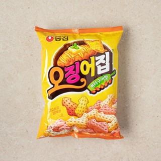 พร้อมส่ง​ 오징어집 ขนมอบกรอบ รสหมึก​ย่าง​ Nongshim Cuttlefish Flavored Snack