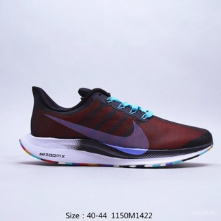 Zoom Pegasus 35 Turbo รองเท้าผ้าใบลําลอง ผ้าตาข่าย ระบายอากาศ เหมาะกับการวิ่ง เล่นกีฬา สีไวน์แดง สําหรับผู้ชาย