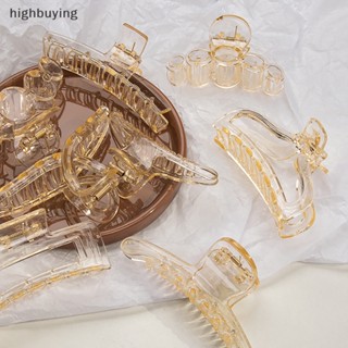 [highbuying] กิ๊บติดผมหางม้า พลาสติกใส สไตล์เกาหลี สําหรับผู้หญิง พร้อมส่ง