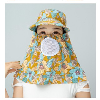 New Cotton Silk Hat Sun Protection Sun Hat Outdoor Breathable Neck Protection Face Protection Hat Women 3IML