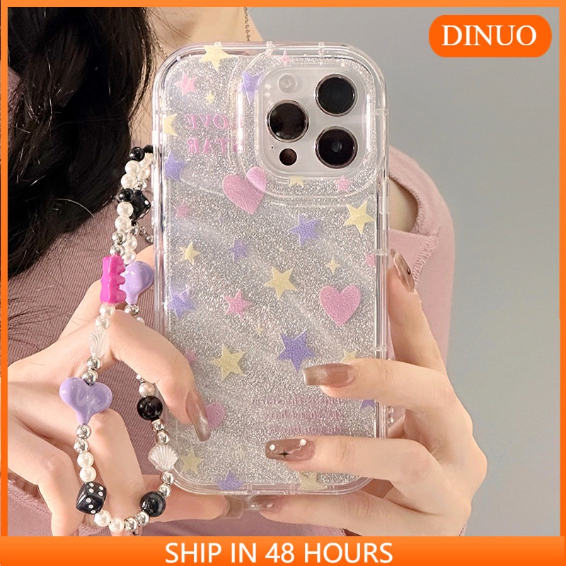 เคสโทรศัพท์มือถือ ลายดาว หัวใจ สําหรับ Iphone 15 14promax 13 12 11 XR XS X XSMAX 7 8PLUS-HY