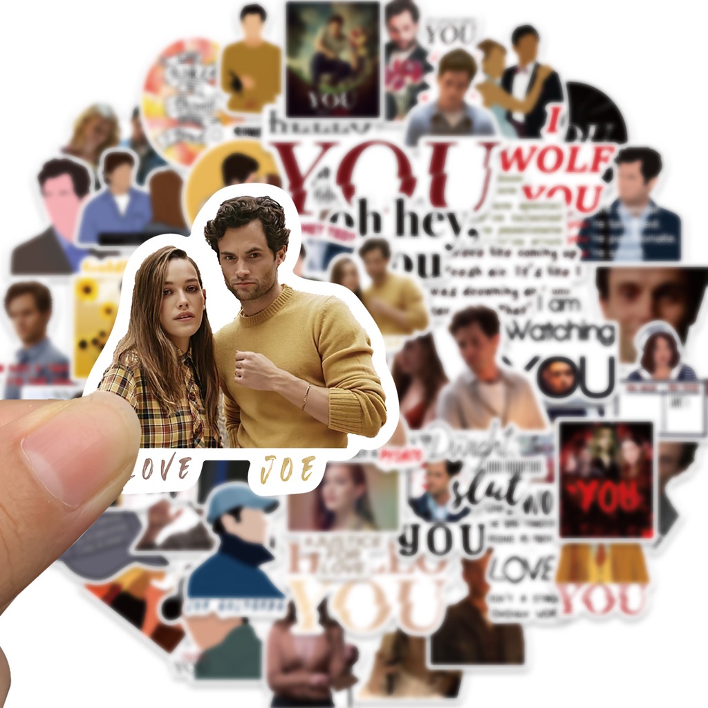 52 แผ่น Thriller ละครอเมริกัน YOU YOU สติ๊กเกอร์ Graffiti ตกแต่งกีตาร์กระเป๋าเดินทางกันน้ํา Cross-Bo