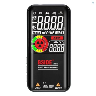 Bside S20 เครื่องตรวจจับรังสีแม่เหล็กไฟฟ้า EMF อัจฉริยะ หน้าจอสี 3.5 นิ้ว นับได้ 9999 ครั้ง ชาร์จอัตโนมัติ AC DC