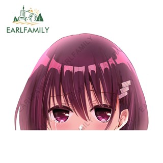 Earlfamily สติกเกอร์ติดรถยนต์ ทรงสามเหลี่ยม กันน้ํา ขนาด 13 ซม. x 9.4 ซม. สําหรับ Ayakashi Peeker Windows