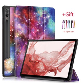 เคสหนัง ฝาพับ กันตก ป้องกัน สามทบ สําหรับ Samsung Galaxy Tab S9 Ultra 14.6 นิ้ว Tab S9 Plus S8 Ultra S7 FE Plus