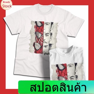 ร้อน 3 TOP QNเสื้อยืด ผู้ชาย สไปเดอร์แมน peter parker spiderman แฟนเมค เสื้อยืดสวยๆ