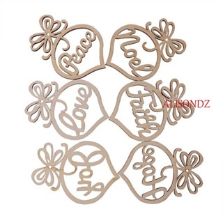 ALISONDZ จี้ไม้ รูปตัวอักษร Love Tree สําหรับแขวนตกแต่งต้นคริสต์มาส
