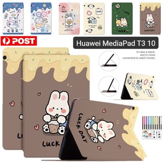 เคสหนัง ฝาพับ ลายการ์ตูนน่ารัก สําหรับ Huawei MediaPad T3 10 AGS-W09 9.6 นิ้ว