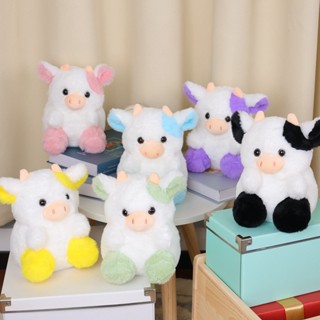 Jfmm Market ขายดี ตุ๊กตาวัวสีชมพู Belle Strawberry Cow ของเล่นสําหรับเด็ก