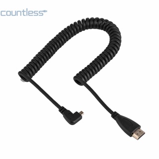 สายเคเบิล Micro HDMI เป็น HDMI มุมขวา 90 องศา [countless.th]