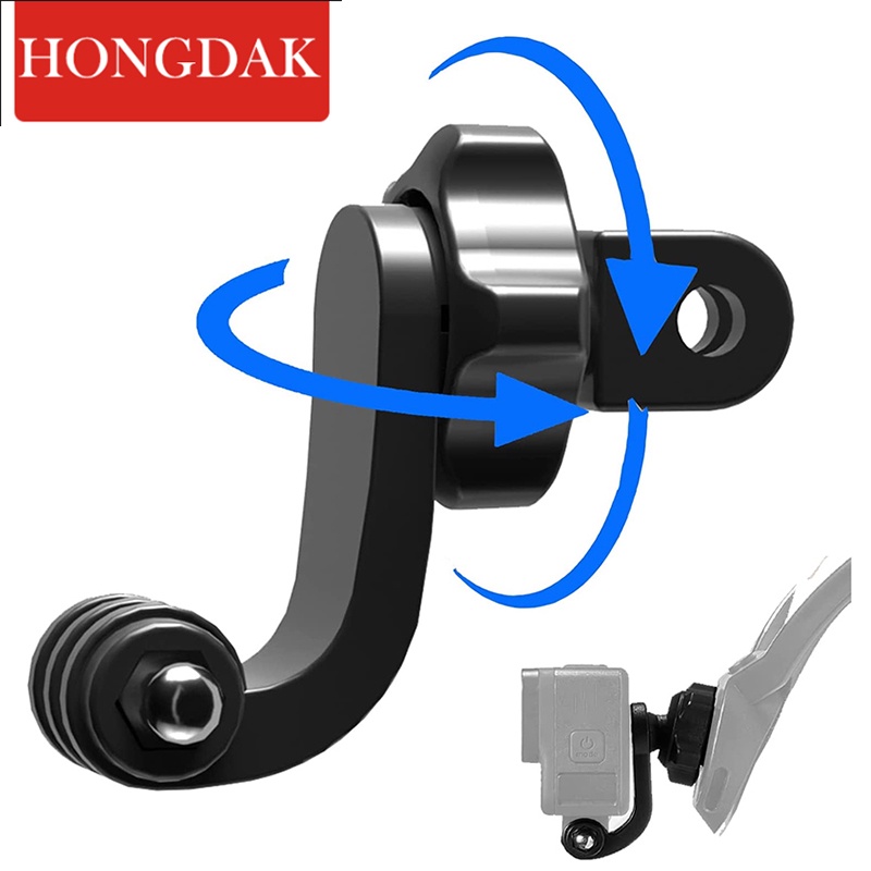 Hongdak อะแดปเตอร์เมาท์ขาตั้งกล้อง Gopro 11 10 สําหรับ Go Pro Hero 12 11 gopro 10 gopro 9 Pedestal 360° อุปกรณ์เสริมกล้อง ขาตั้งแนวตั้ง สําหรับ Xiaomi DJI Osmo Action Camera
