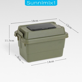 [Sunnimix1] กล่องเก็บทิชชู่ อเนกประสงค์ พร้อมฝาปิด สําหรับตั้งแคมป์ ตกปลาบาร์บีคิว แบกเป้ เดินทาง บาร์บีคิว