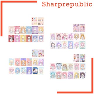 [Sharprepublic] หนังสือสติกเกอร์ 4 ชิ้น สําหรับเด็กอายุ 3 ปีขึ้นไป ของขวัญวันเกิด