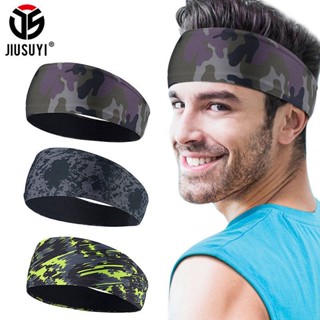 Running Headscarf Mens Summer Sports Headband Headband Sweat-Absorbent Breathable Quick-Drying Yoga Hair Band Anti-Sweat Band Fitness Sport Headband kSR9