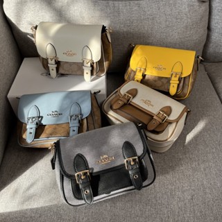 Lucy Crossbody C6781 CA622 C8583 CA622 C6782  กระเป๋าสะพายข้างพิมพ์ลายหัวเข็มขัด แท้ COAC H กระเป๋า กระเป๋าสุภาพสตรีพนัง