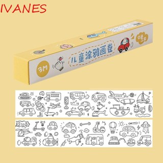 IVANES ม้วนสติกเกอร์ระบายสี ขนาด 30x300 ซม. สําหรับผู้ใหญ่ และเด็ก DIY