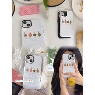 For เคสไอโฟน 14 Pro Max [Detachable Two-piece Cute Cookies Simple] เคส Phone Case For iPhone 14 Pro Max 13 12 11 For เคสไอโฟน11 Ins Korean Style Retro Classic Couple Shockproof Protective TPU Cover Shell