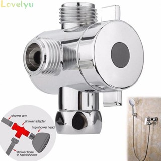 ⭐READY STOCK ⭐1/2\" BSP Chrome 3-Way T-Adapter Shower Head Diverter Valve for Bath mixer Tap