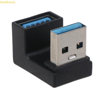 Godd อะแดปเตอร์เชื่อมต่อ USB 3 0 ตัวผู้ เป็นตัวเมีย USB 3 0 180 องศา สําหรับโน้ตบุ๊ก แล็ปท็อป