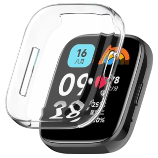 เคสกระจก ซิลิโคนนิ่ม ป้องกันหน้าจอ สําหรับ Redmi Watch 3 Active 3 Lite Xiaomi Redmi Watch 3 Active