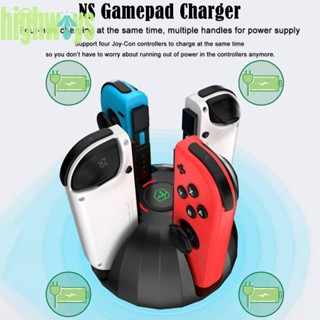 แท่นชาร์จเร็ว สําหรับ NS Switch OLED Gamepad Host Base LED Charger [highways.th]