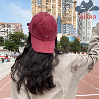 BLISS หมวกเบสบอล พิมพ์ลายตัวอักษร แบบเรียบง่าย สไตล์เกาหลี ฮิปฮอป เหมาะกับฤดูร้อน สําหรับผู้ชาย