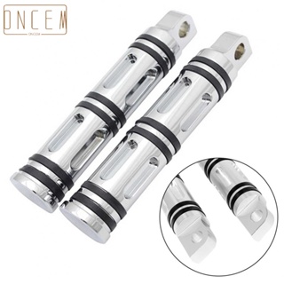 【ONCEMOREAGAIN】Foot Pegs Padal Motorbike Accessories Practical Replacement Silver Plating