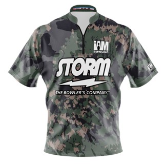 Storm DS เสื้อโปโล แขนสั้น พิมพ์ลายโบว์ลิ่ง 2054-ST 3D