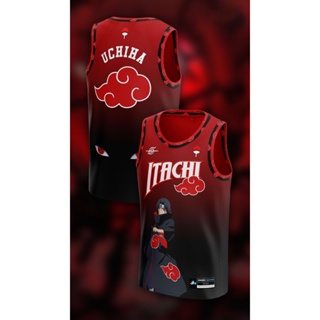 เสื้อกีฬาแขนสั้น ลายการ์ตูนอนิเมชั่น Uchiha Itachi