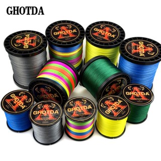 Ghotda สายเอ็นตกปลาถัก PE 20-108lb 500 ม. 9 เส้น