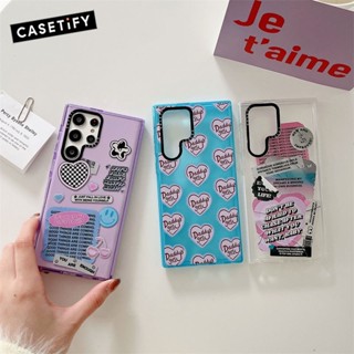 เคสโทรศัพท์มือถือแบบใส ลายหัวใจ แฟชั่น สําหรับ Samsung Galaxy S20 S21 S22 S23 Ultra S20+ S21+ S22+ S23 Plus